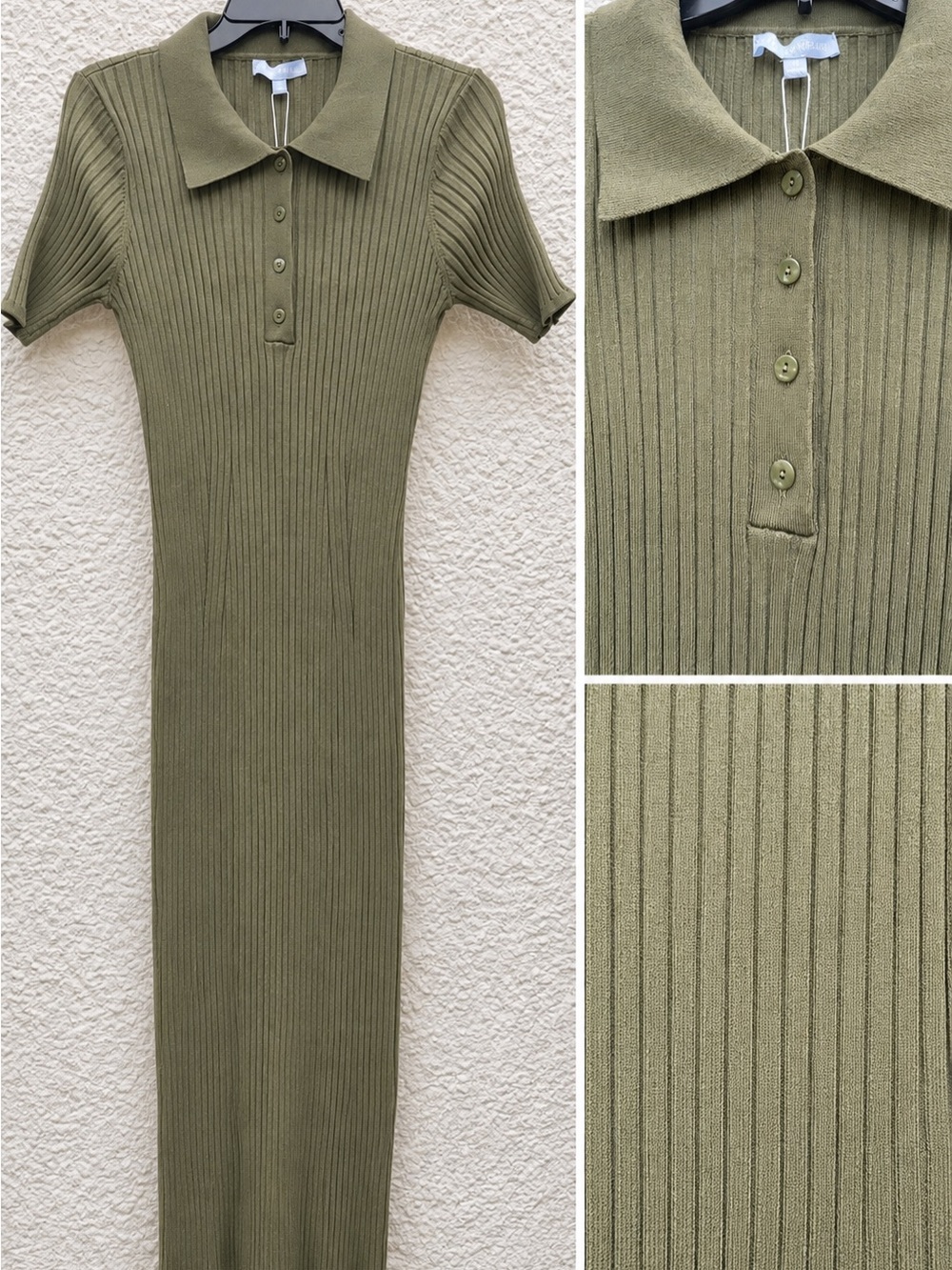 Hunter Green - Ribbed Polo Maxi Dress - Antonio Melani Charlee